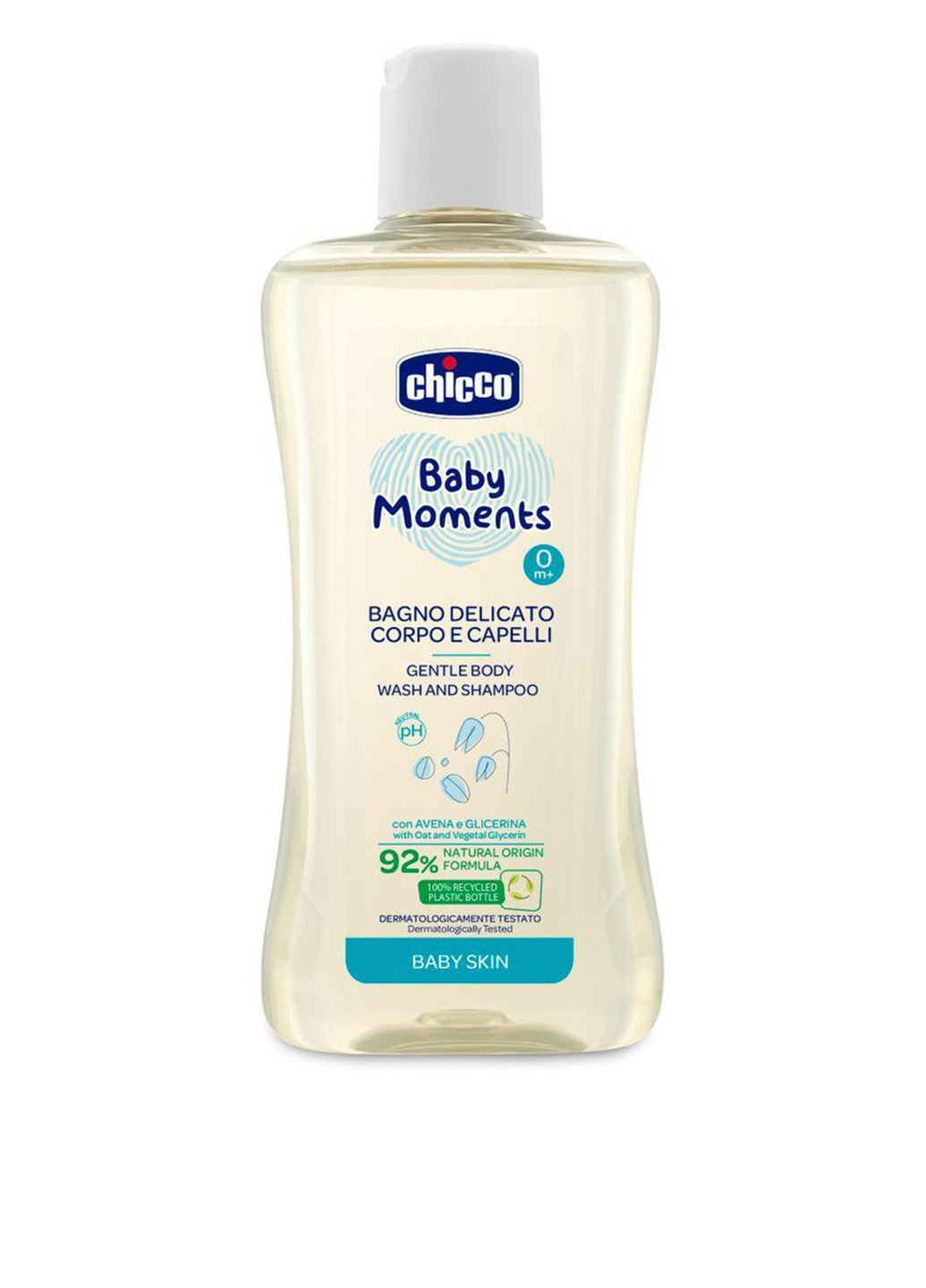 Гель-шампунь для тіла та волосся Baby Moments Без Сліз, 200 мл Chicco (256999657)