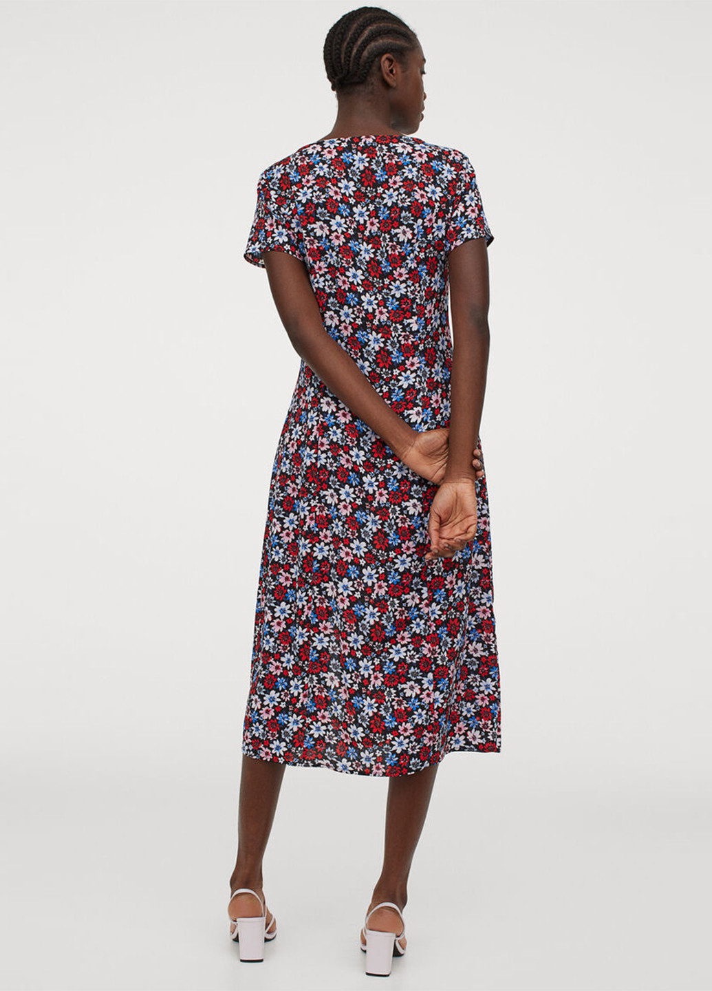 Комбінована кежуал сукня H&M з квітковим принтом