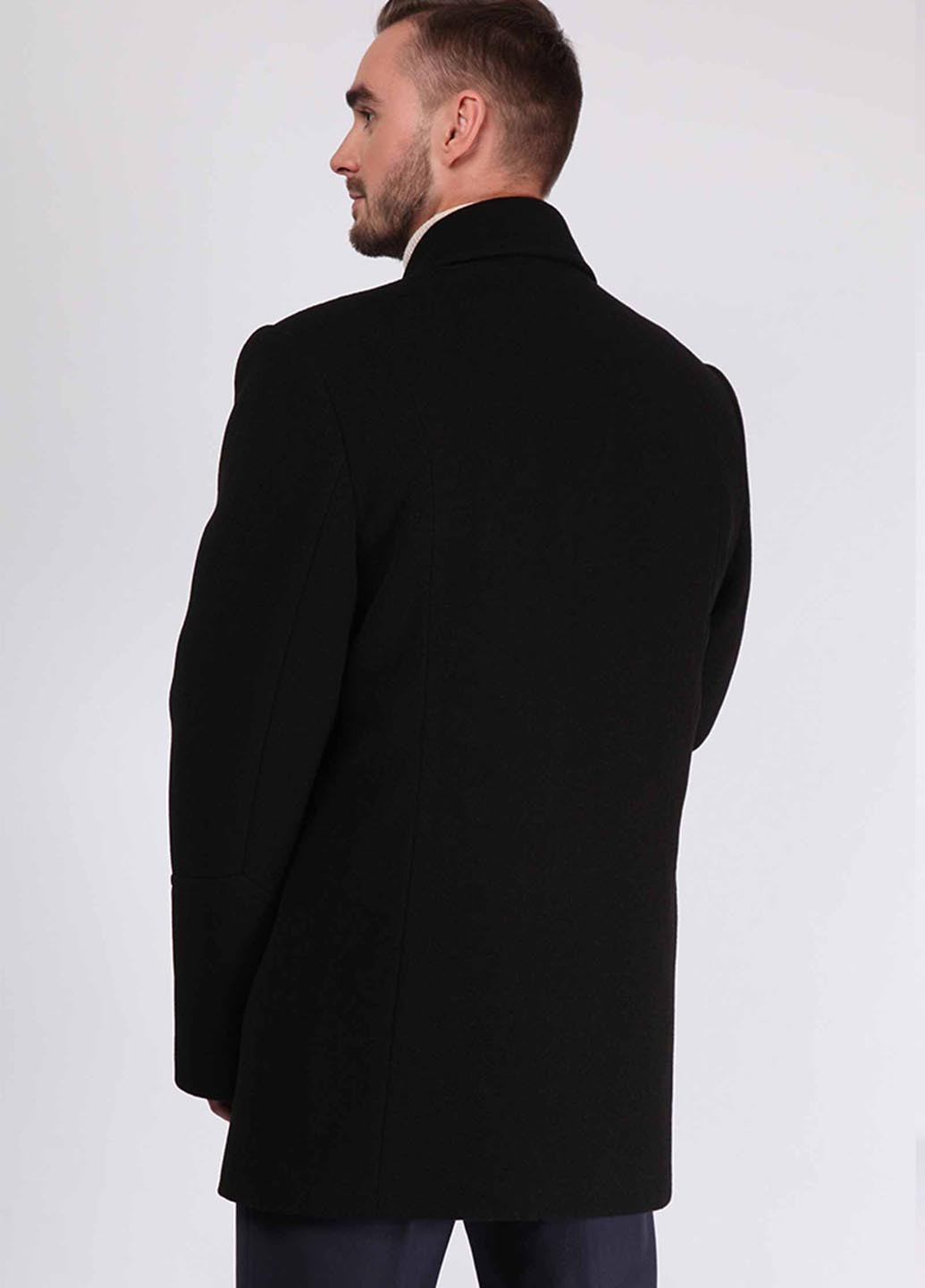 Чорне демісезонне Пальто двобортне Sun's House