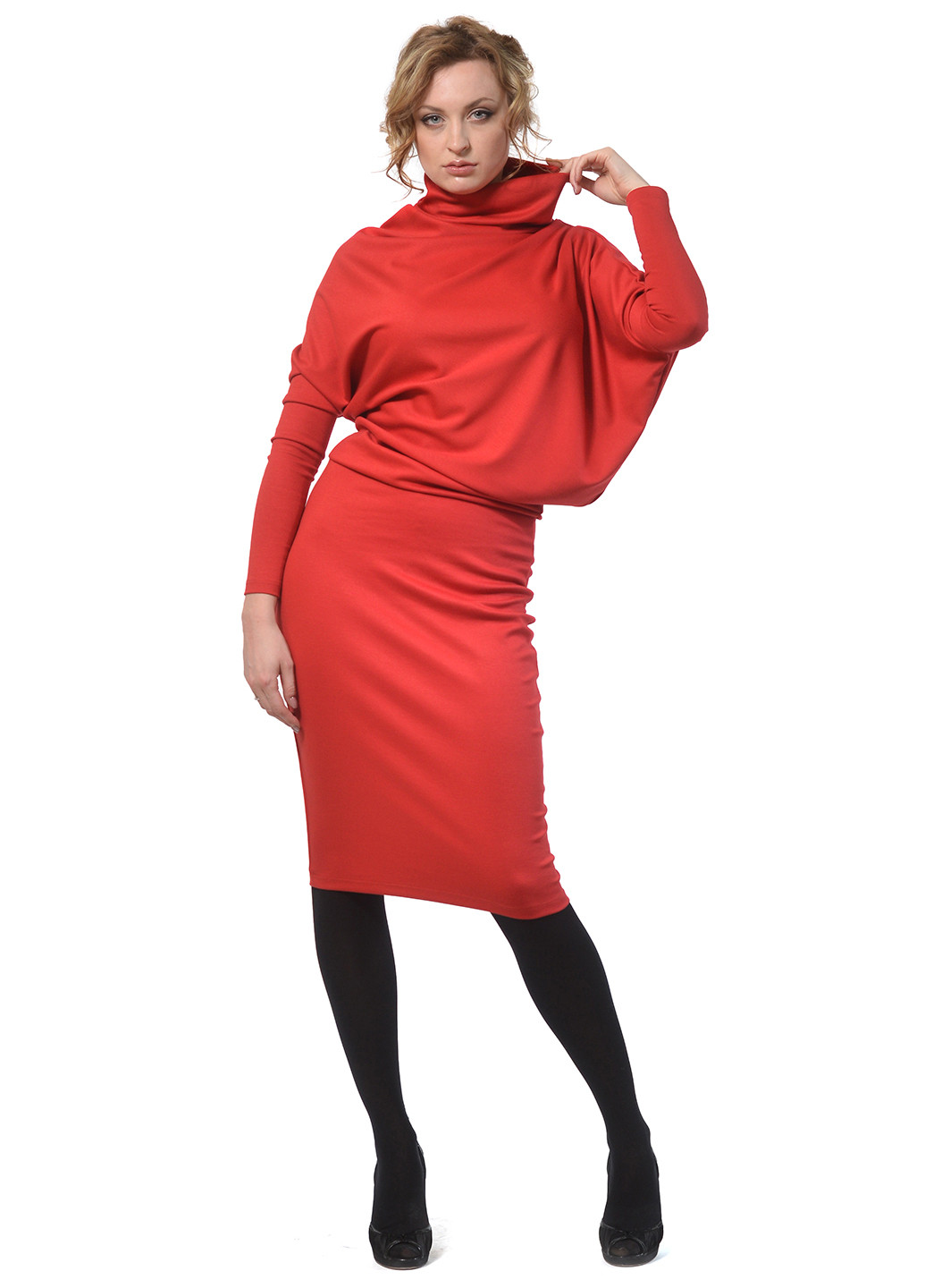Красное кэжуал платье Lada Lucci однотонное