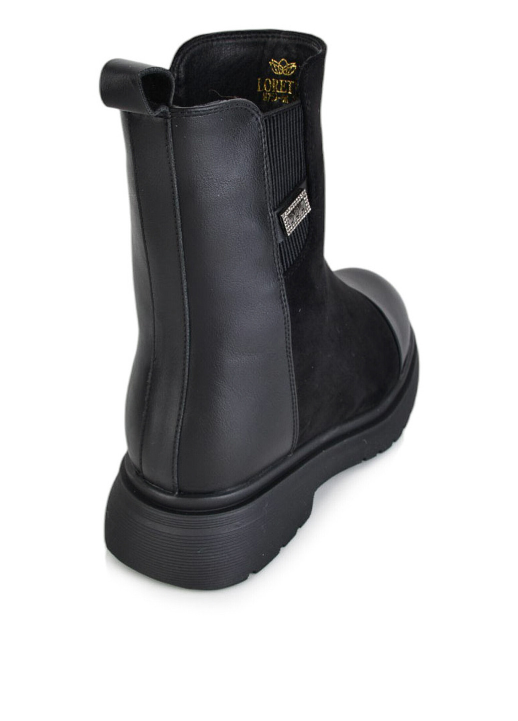 Зимние ботинки Loretta со стразами из искусственной кожи, из искусственной замши