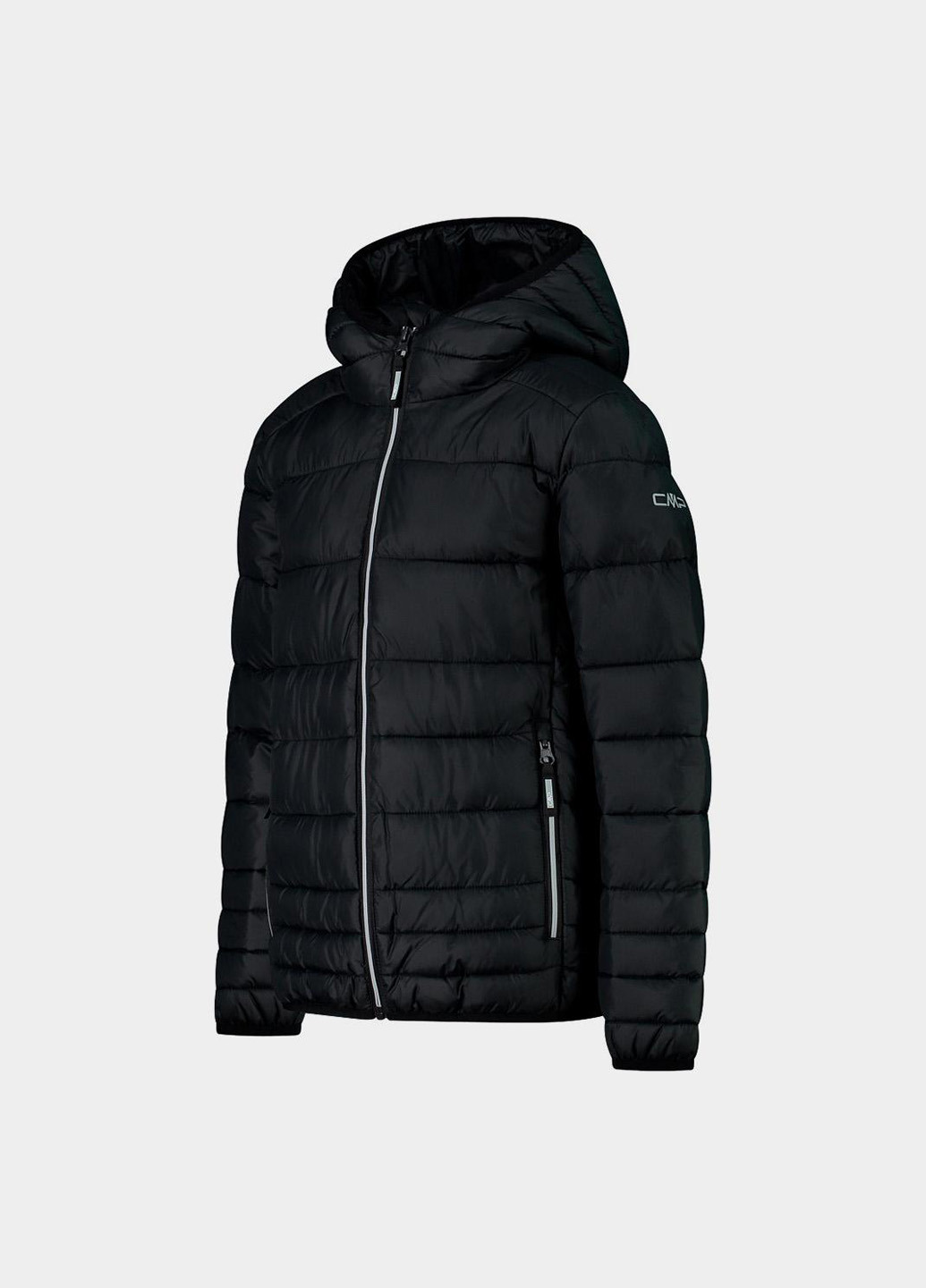 Чорна демісезонна куртка CMP JACKET FIX HOOD TAFFETA