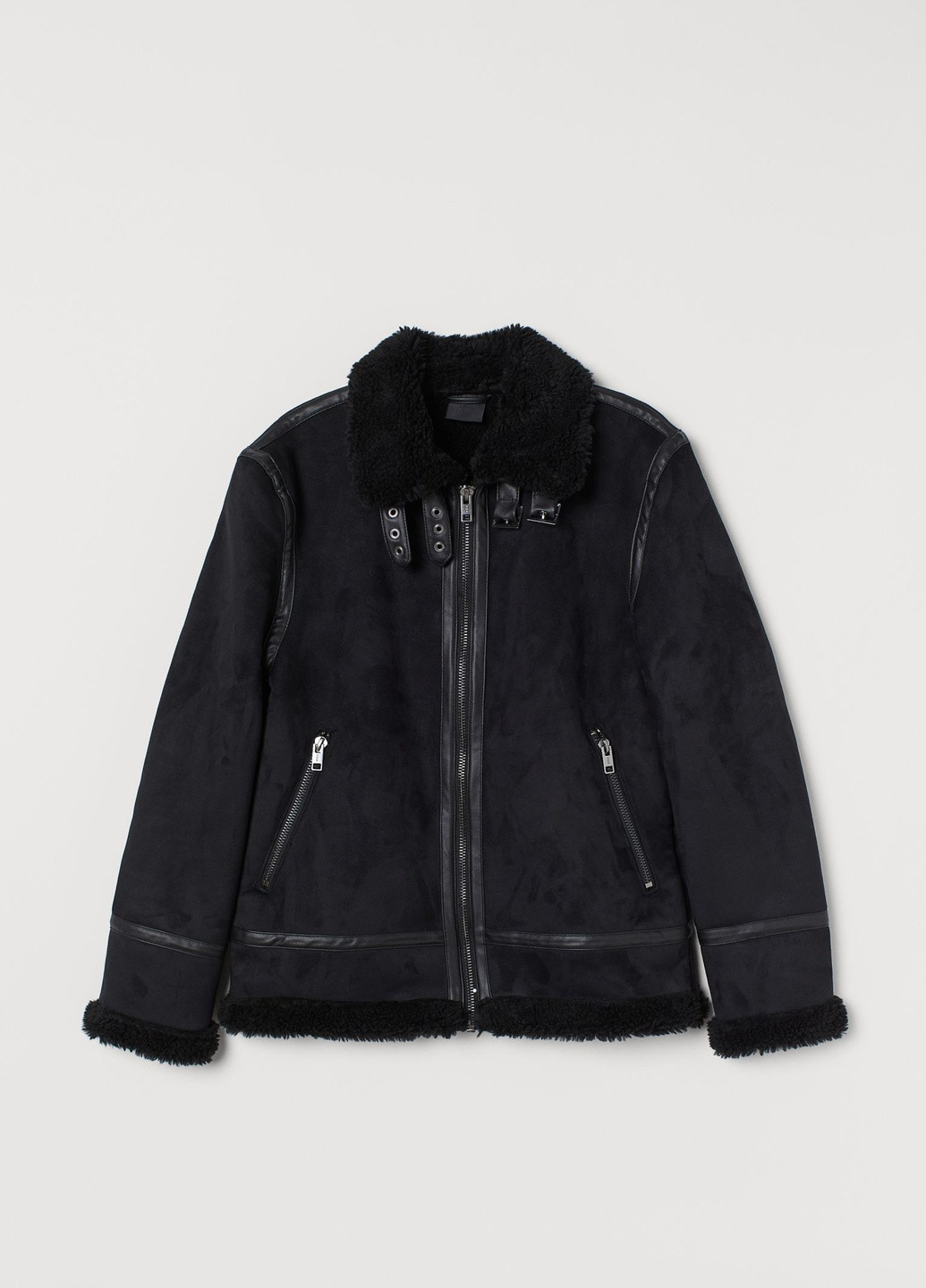 Куртка H&M однотонна чорна