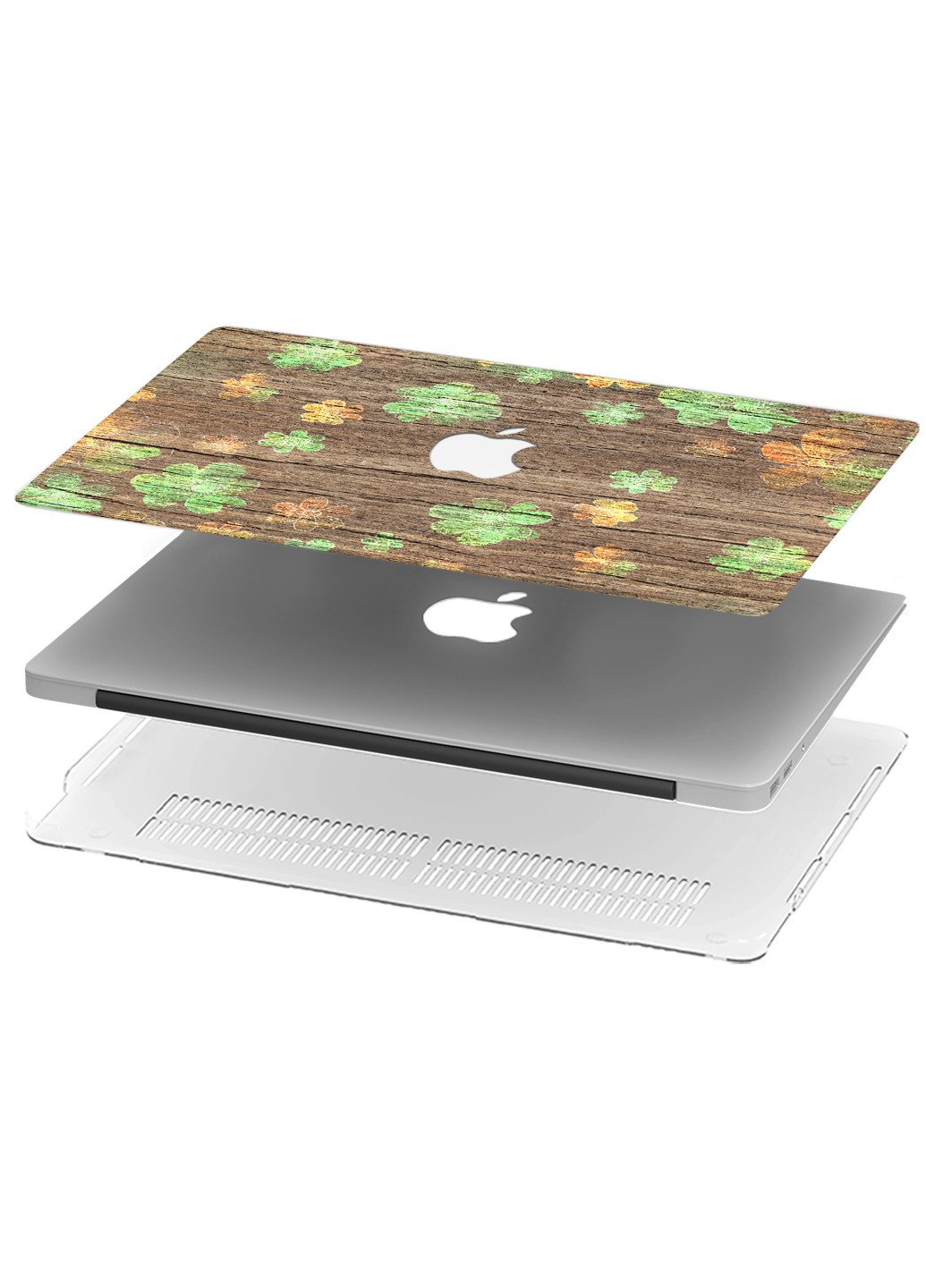Чохол пластиковий для Apple MacBook Pro 13 A1278 Ліс і квіти (Wood & Flowers) (6347-1905) MobiPrint (218505198)