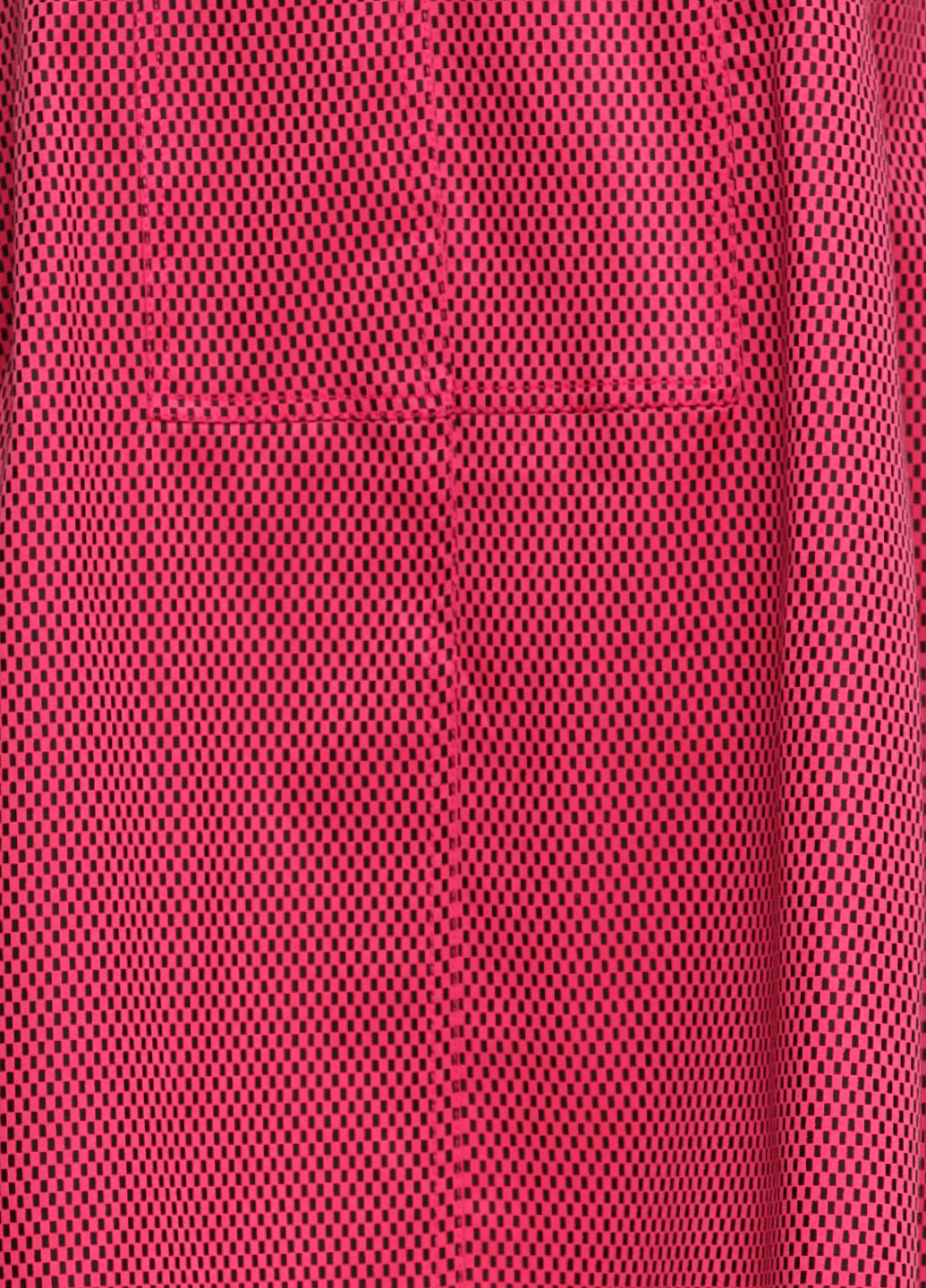 Фуксиновое (цвета Фуксия) кэжуал платье Sassofono с геометрическим узором