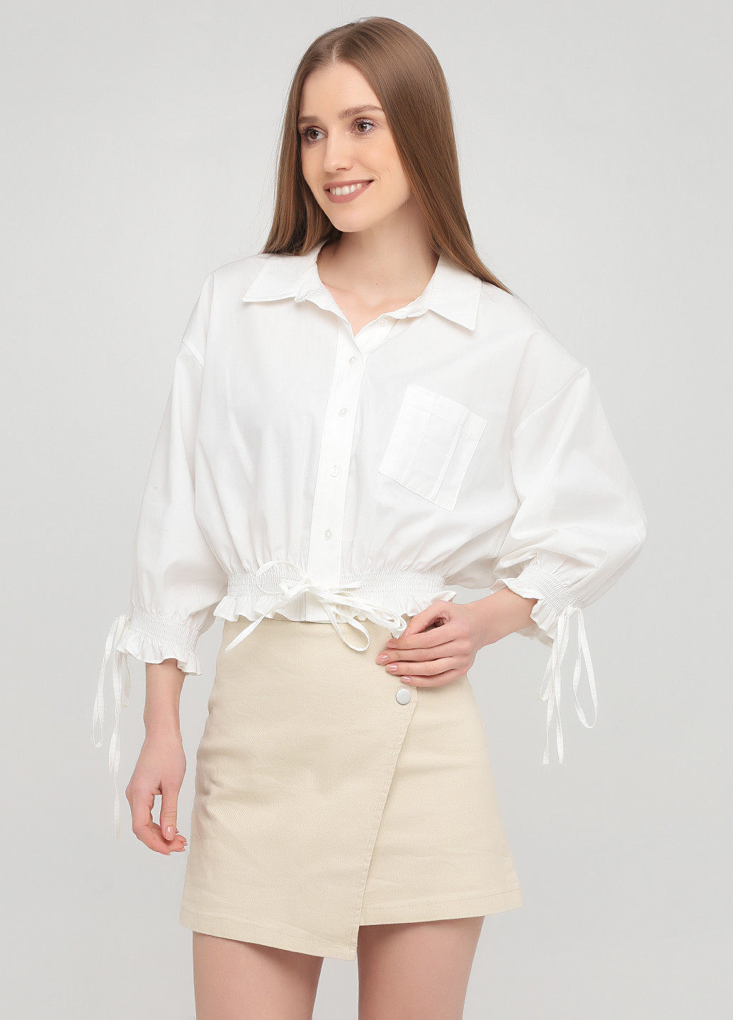Біла літня блуза Lefon