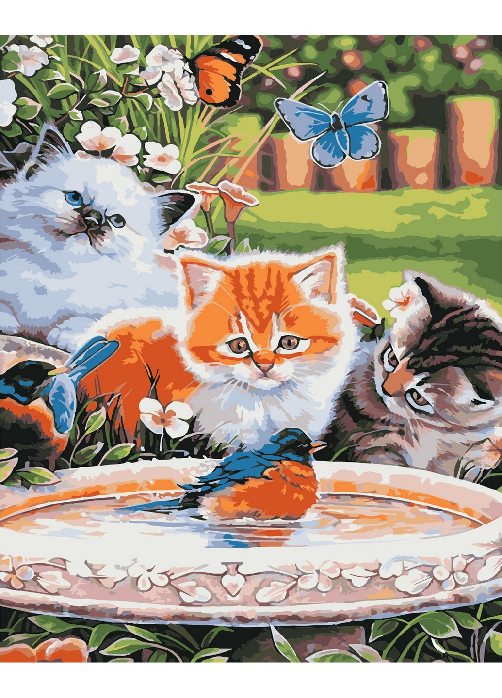 Картина по номерам "Три котенка" 40х50 см ArtStory (253102618)