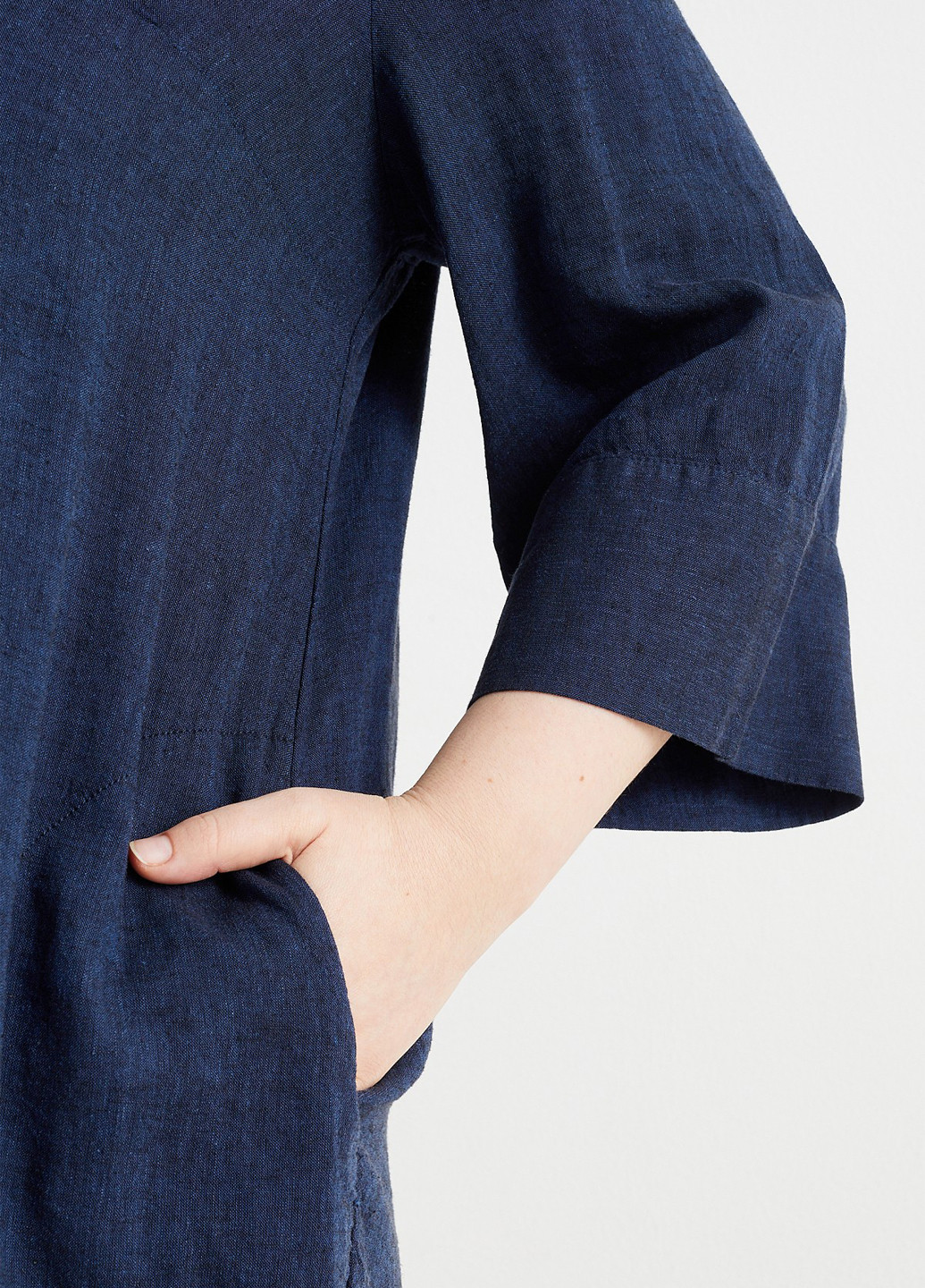 Темно-синее кэжуал платье оверсайз C&A однотонное