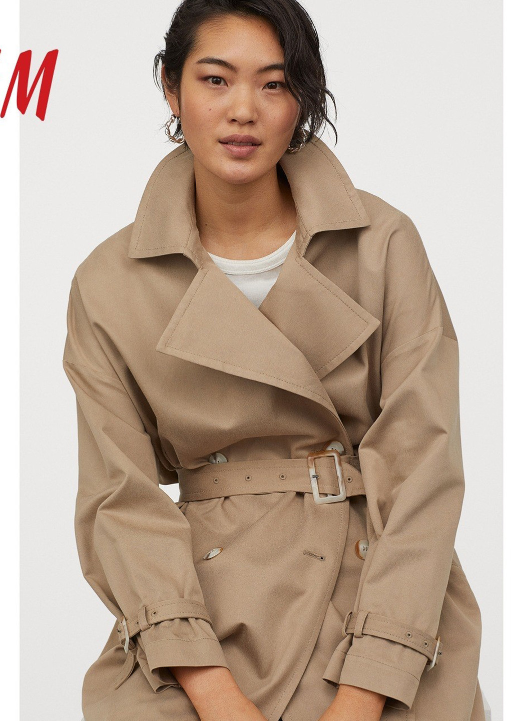 Плащ H&M тренчкот на гудзиках демісезон (362376868)