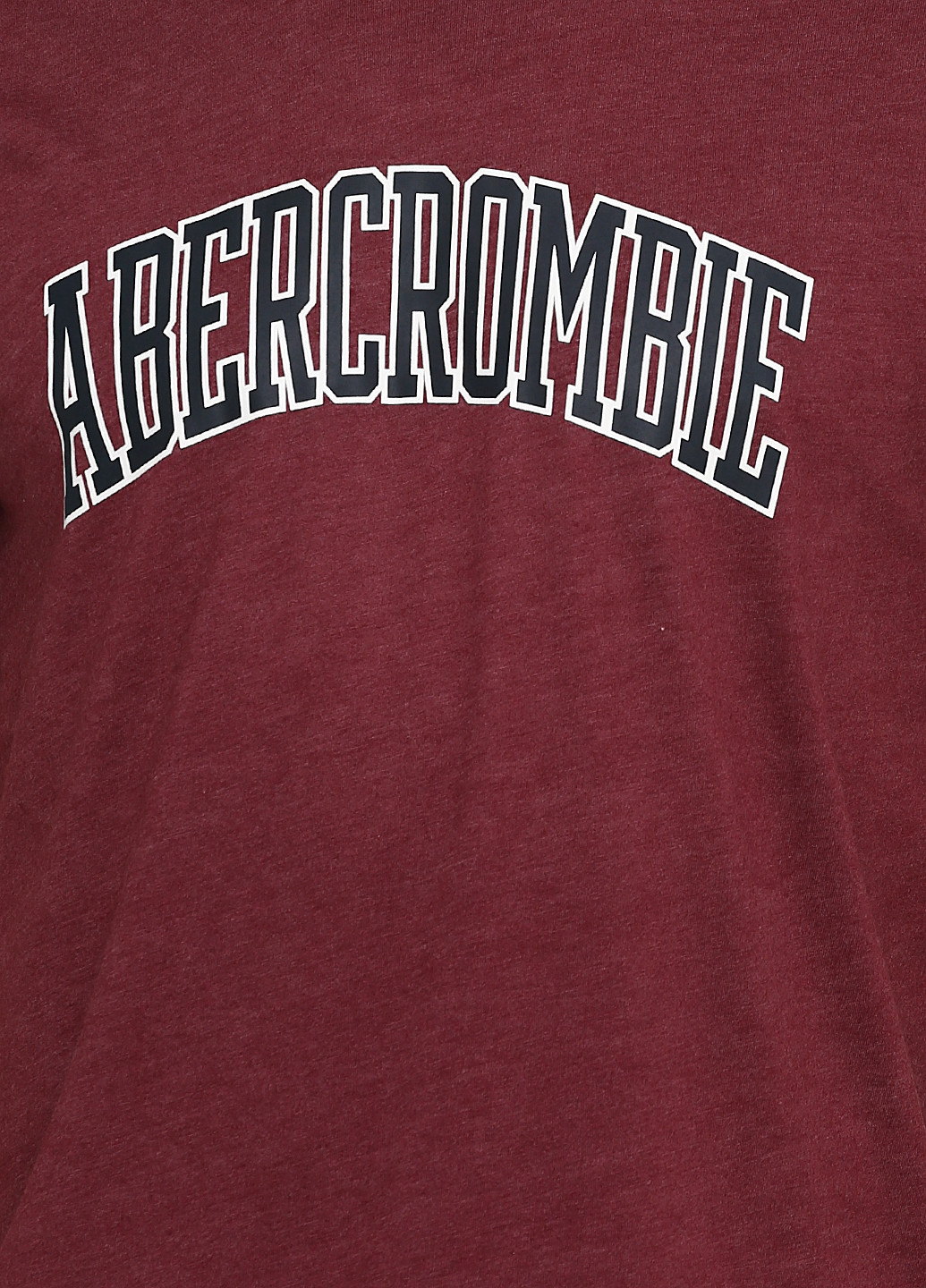 Бордова футболка Abercrombie & Fitch