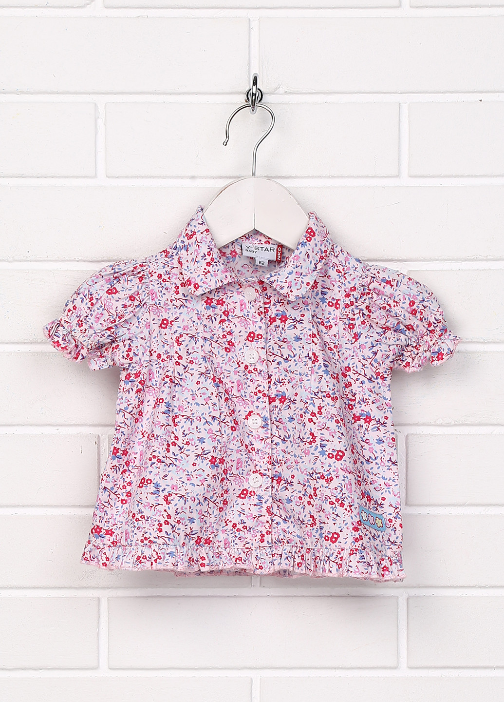 Комбинированная цветочной расцветки блузка Y-STAR летняя