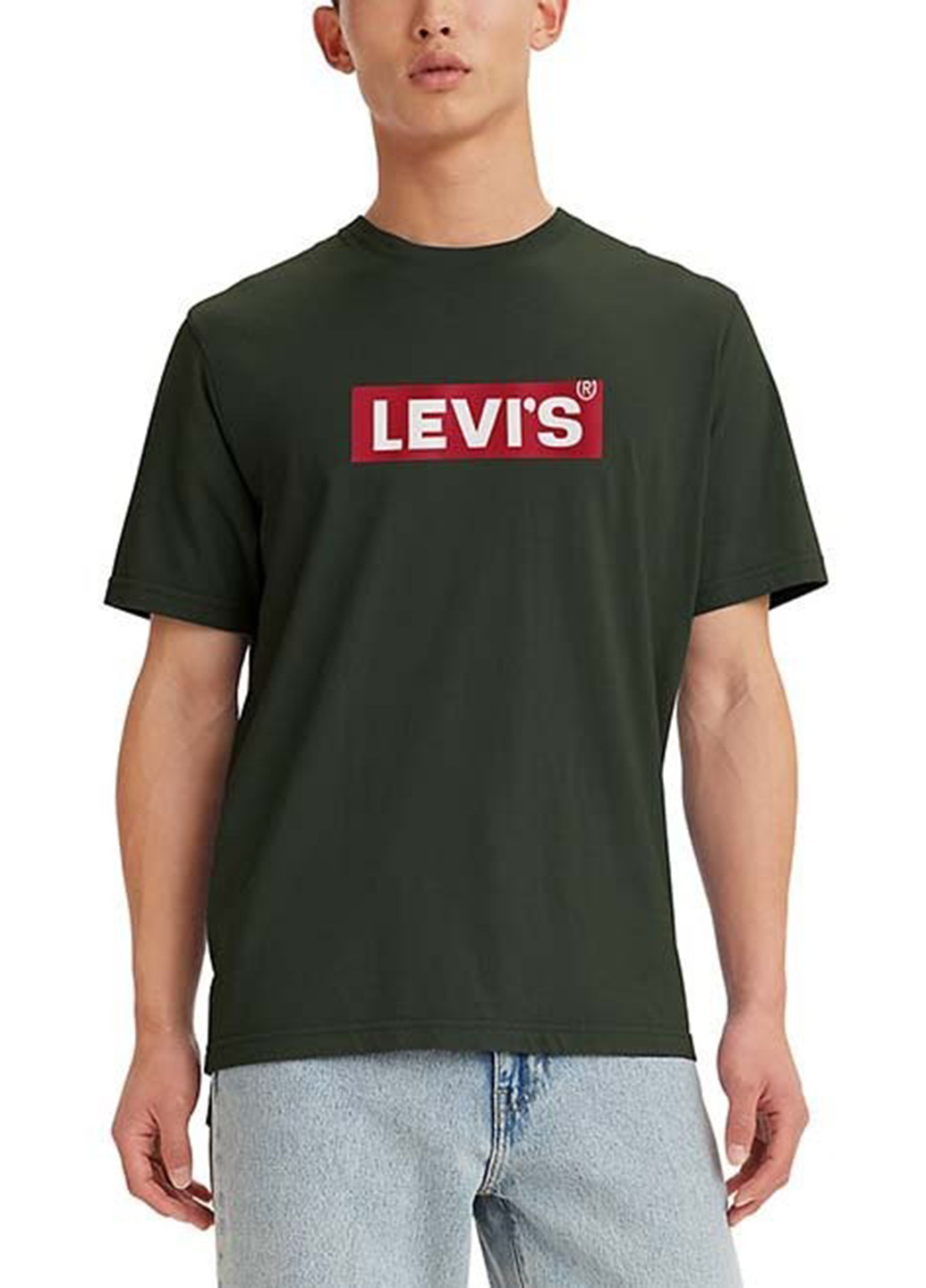 Зеленая летняя футболка Levi's