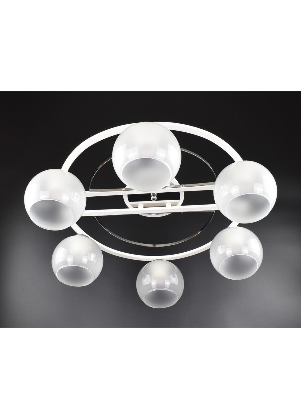 Люстра стельова на 6 лампочок 51795/6 Білий 19х58х58 см. Sunnysky (253628748)