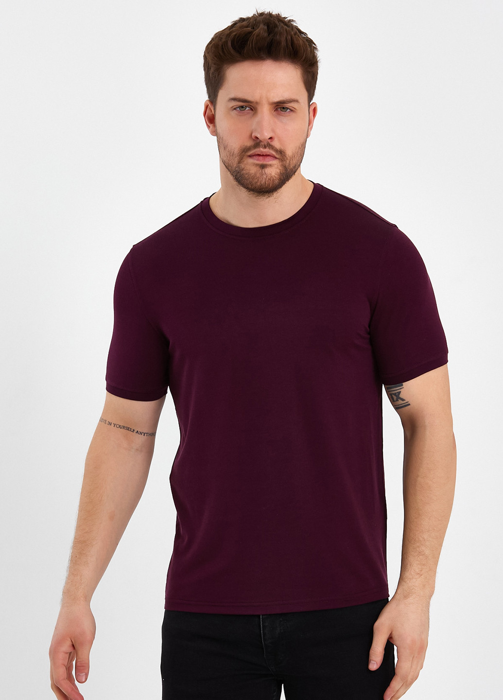 Бордова футболка Trend Collection