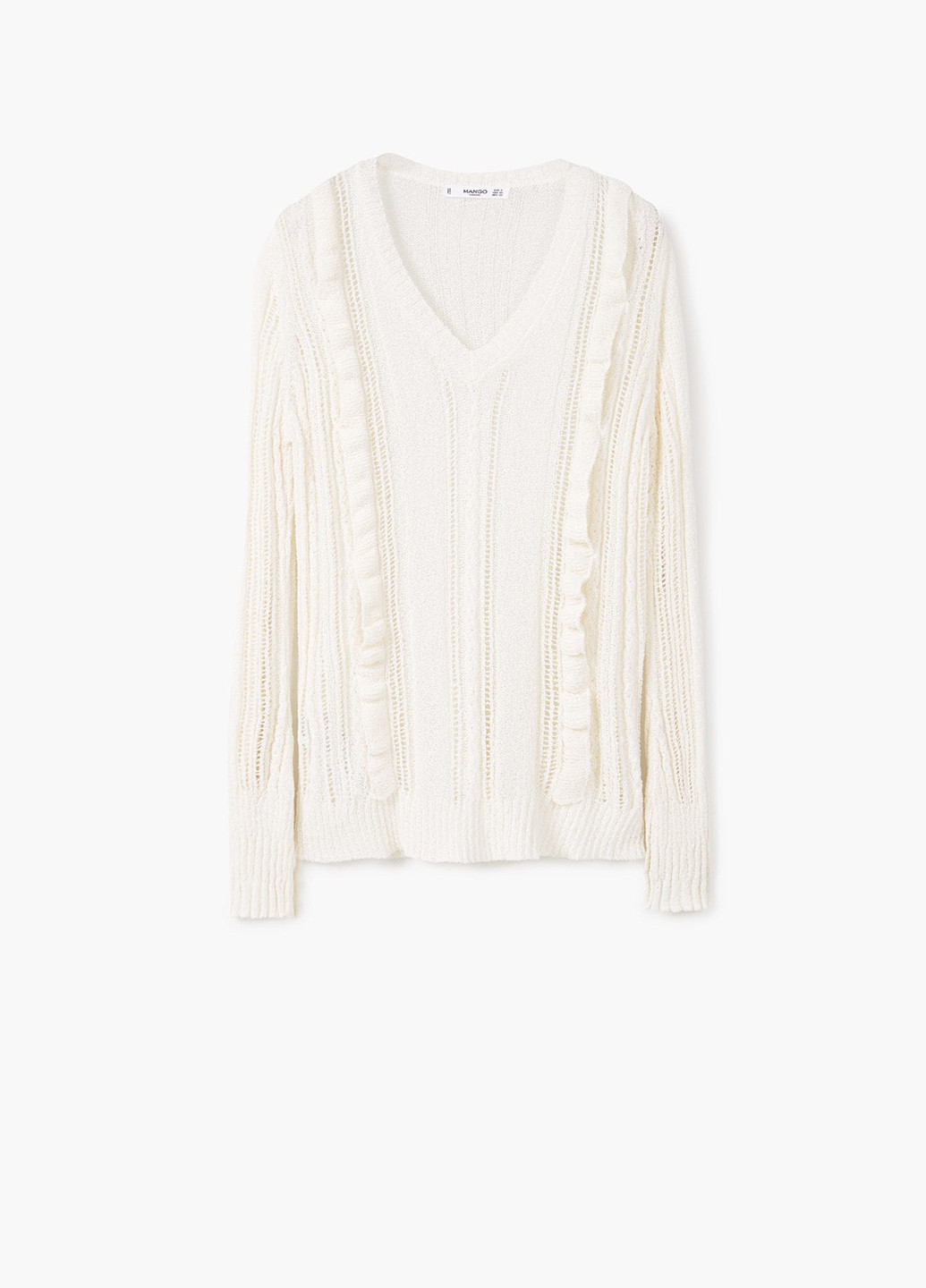 Белый демисезонный пуловер пуловер Mango