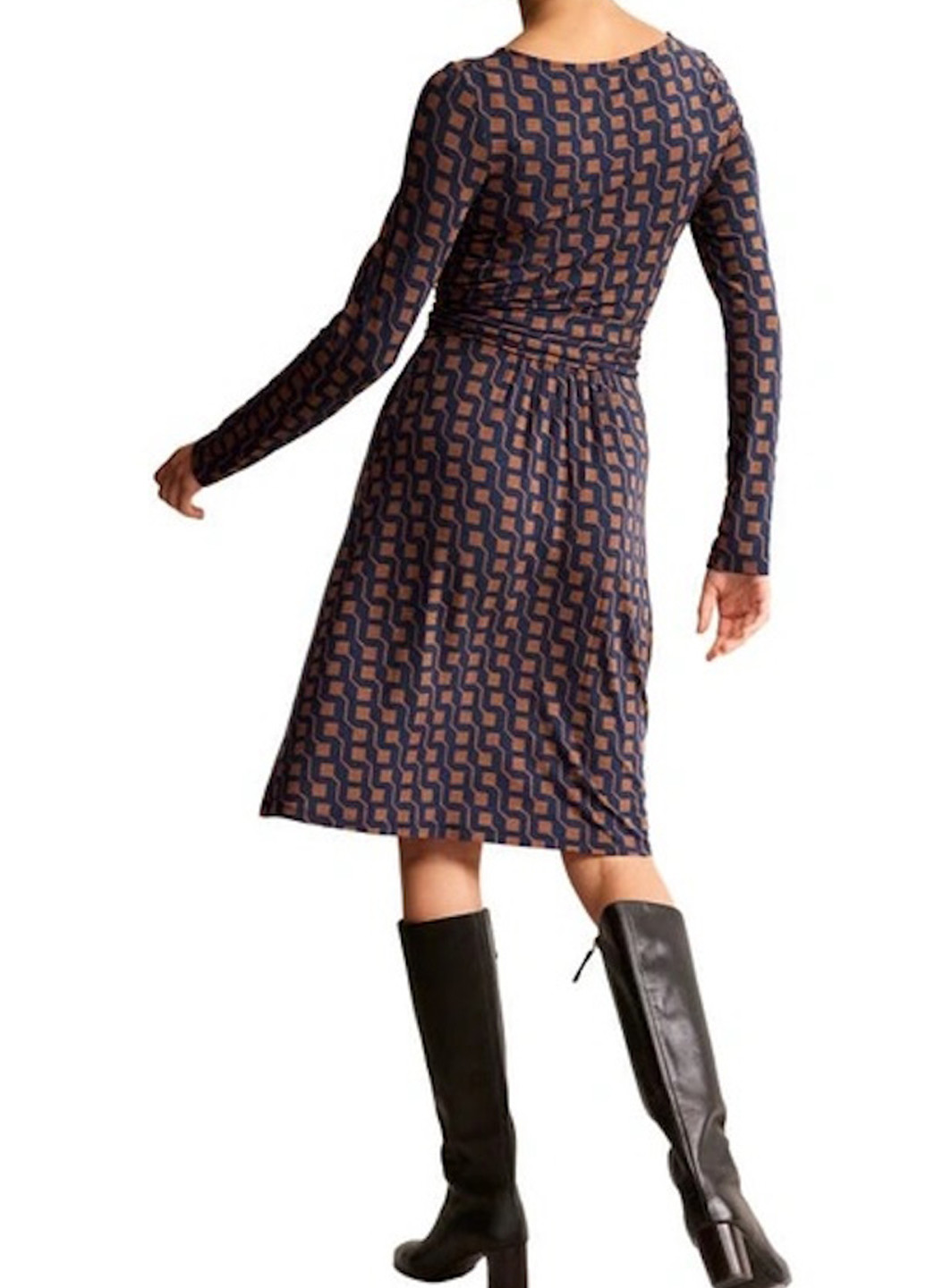 Комбінована кежуал сукня а-силует Boden з геометричним візерунком