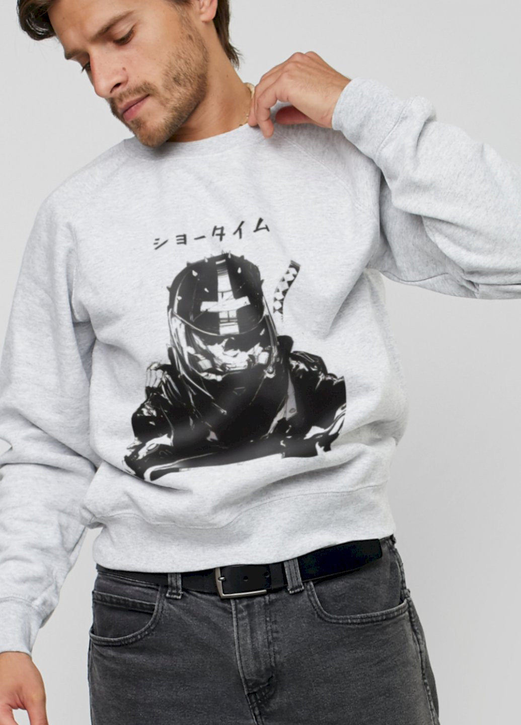 Серый свитшот мужской YAPPI (198688777)