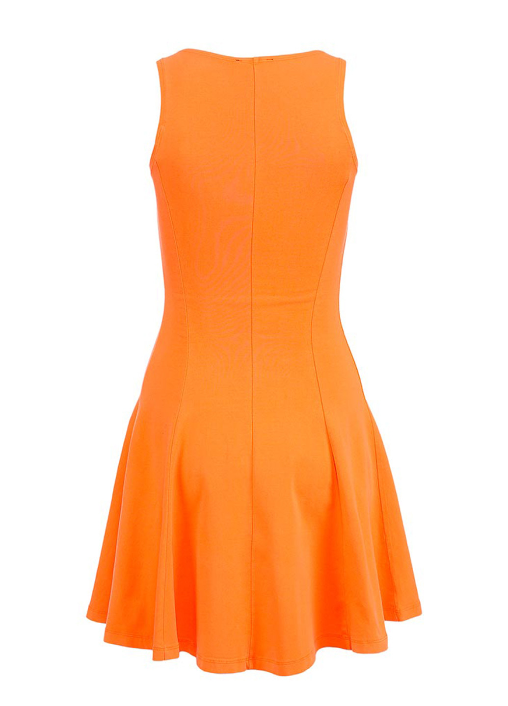 Оранжевое кэжуал платье клеш Incity однотонное