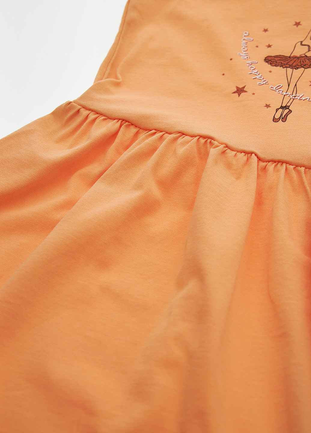 Персиковое кэжуал платье клеш DeFacto