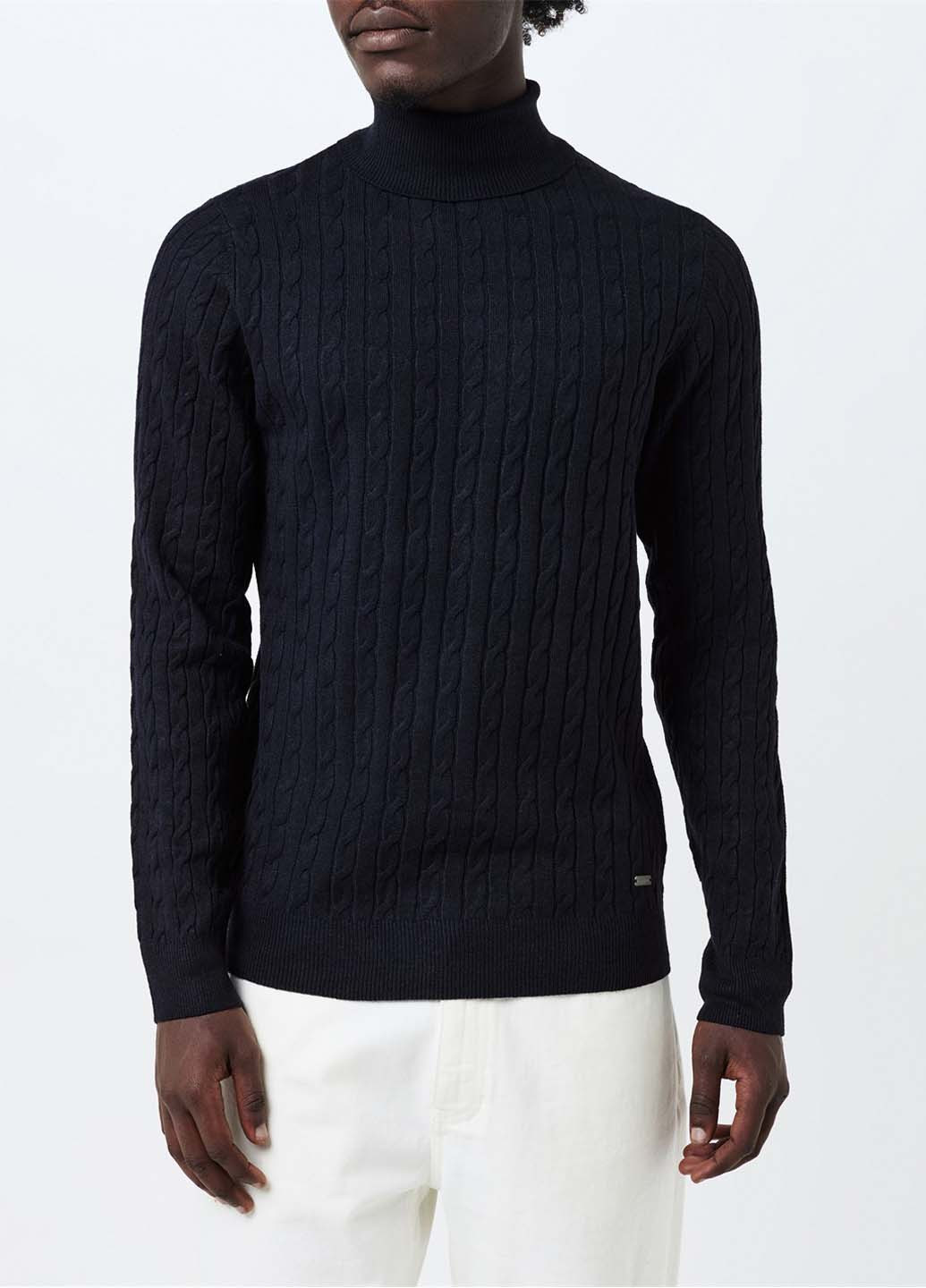 Темно-синий демисезонный свитер Threadbare