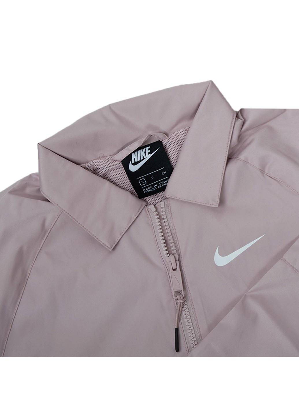 Розовая демисезонная куртка w nsw trnd wvns jkt wr trnch Nike