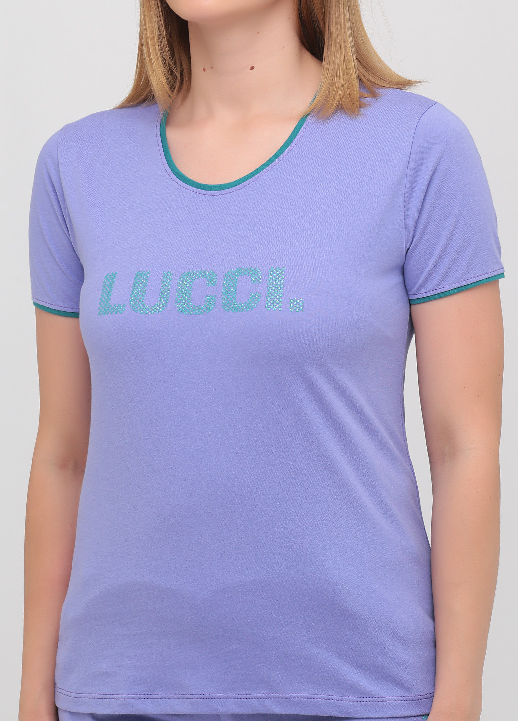 Сиреневая всесезон пижама (футболка, шорты) футболка + шорты Lucci