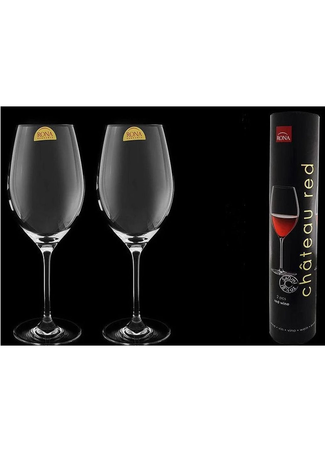 Набор бокалов для вина Chateau set 6558-0-540 540 мл 2 шт Rona (253583593)
