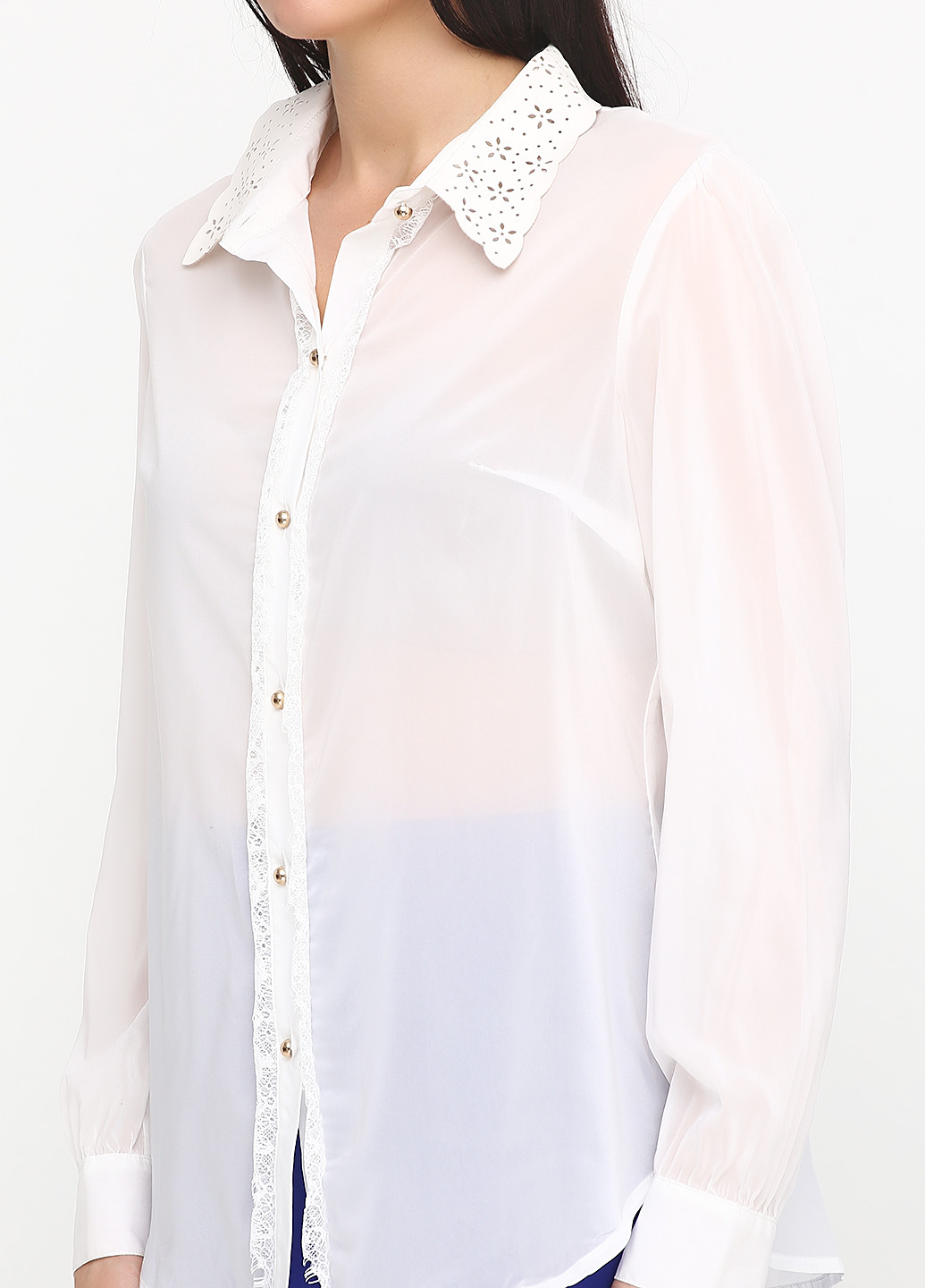Молочная летняя блуза Mark