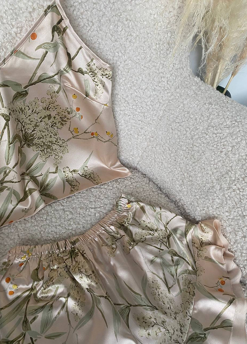 Светло-коричневая всесезон пижама (топ, шорты) топ + шорты NOVA VEGA