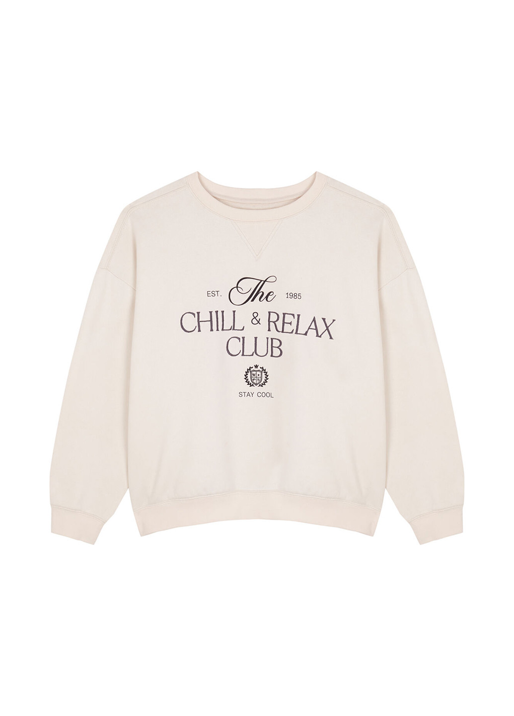 Белый свитшот Women'secret надпись без декора (367104026)