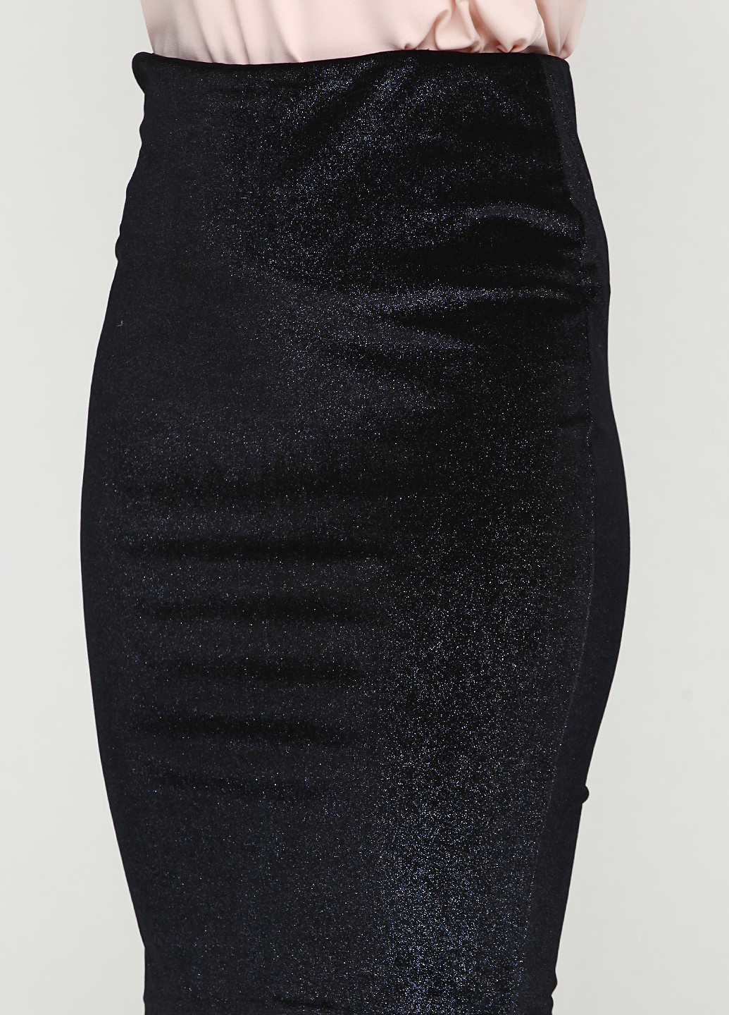 Темно-синяя кэжуал меланж юбка MBYM