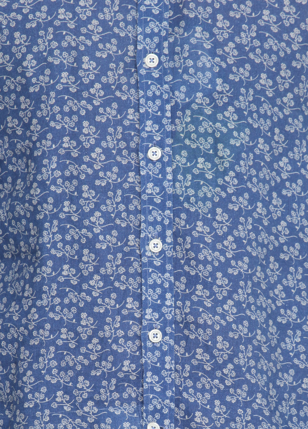 Синяя кэжуал рубашка с рисунком Café Coton
