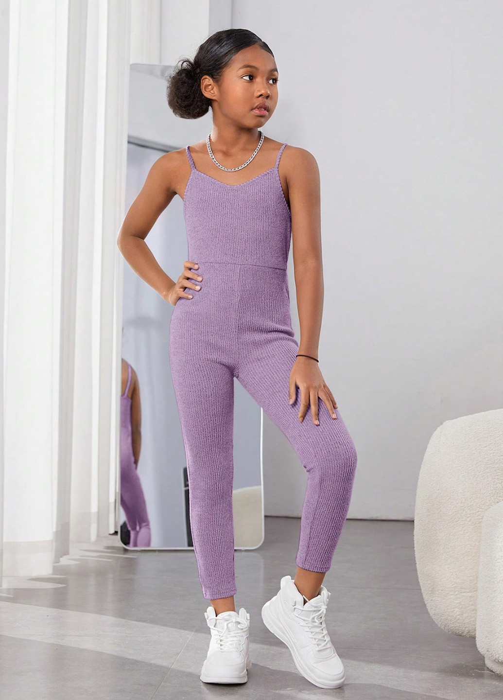 Бузковий демісезонний костюм (кардиган, комбінезон) SHEIN