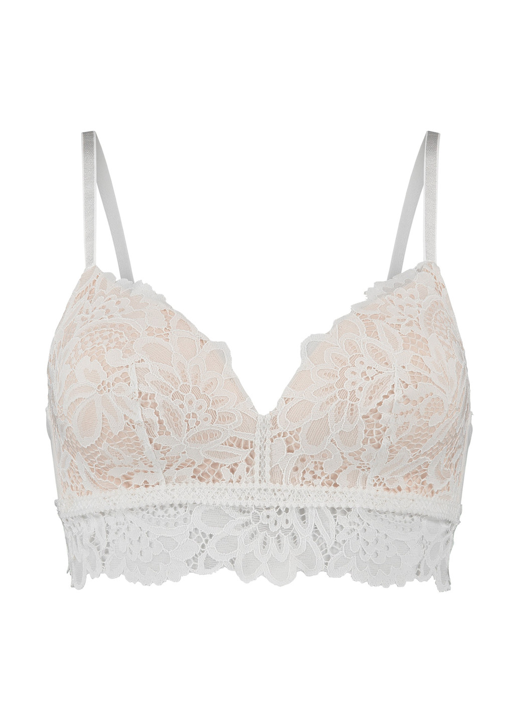 Білий бюстгальтер Hunkemoller без кісточок поліамід