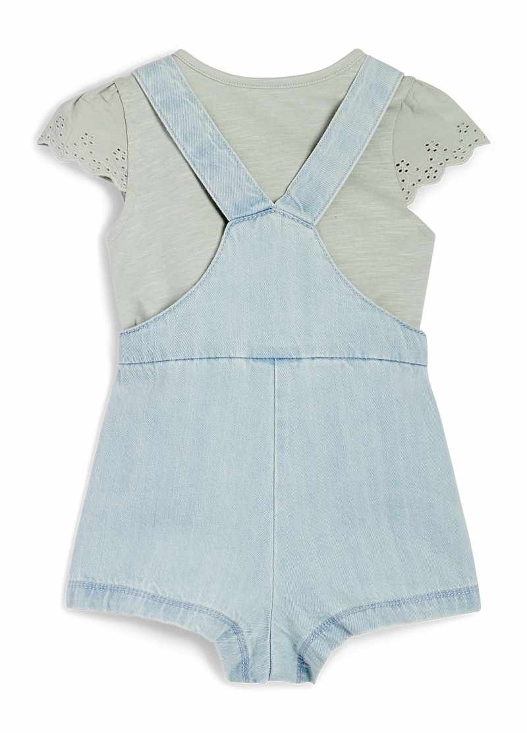 Комбінований літній комплект (футболка, комбінезон) C&A