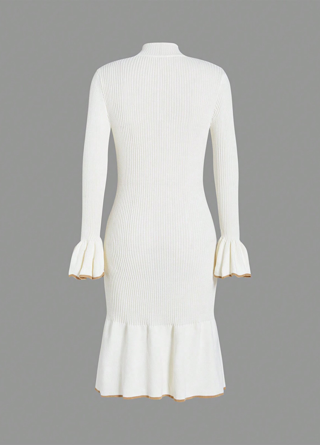 Молочна кежуал сукня сукня светр SHEIN однотонна