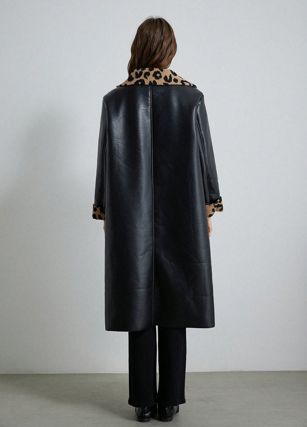 Комбінована зимня куртка куртка-пальто SHEIN