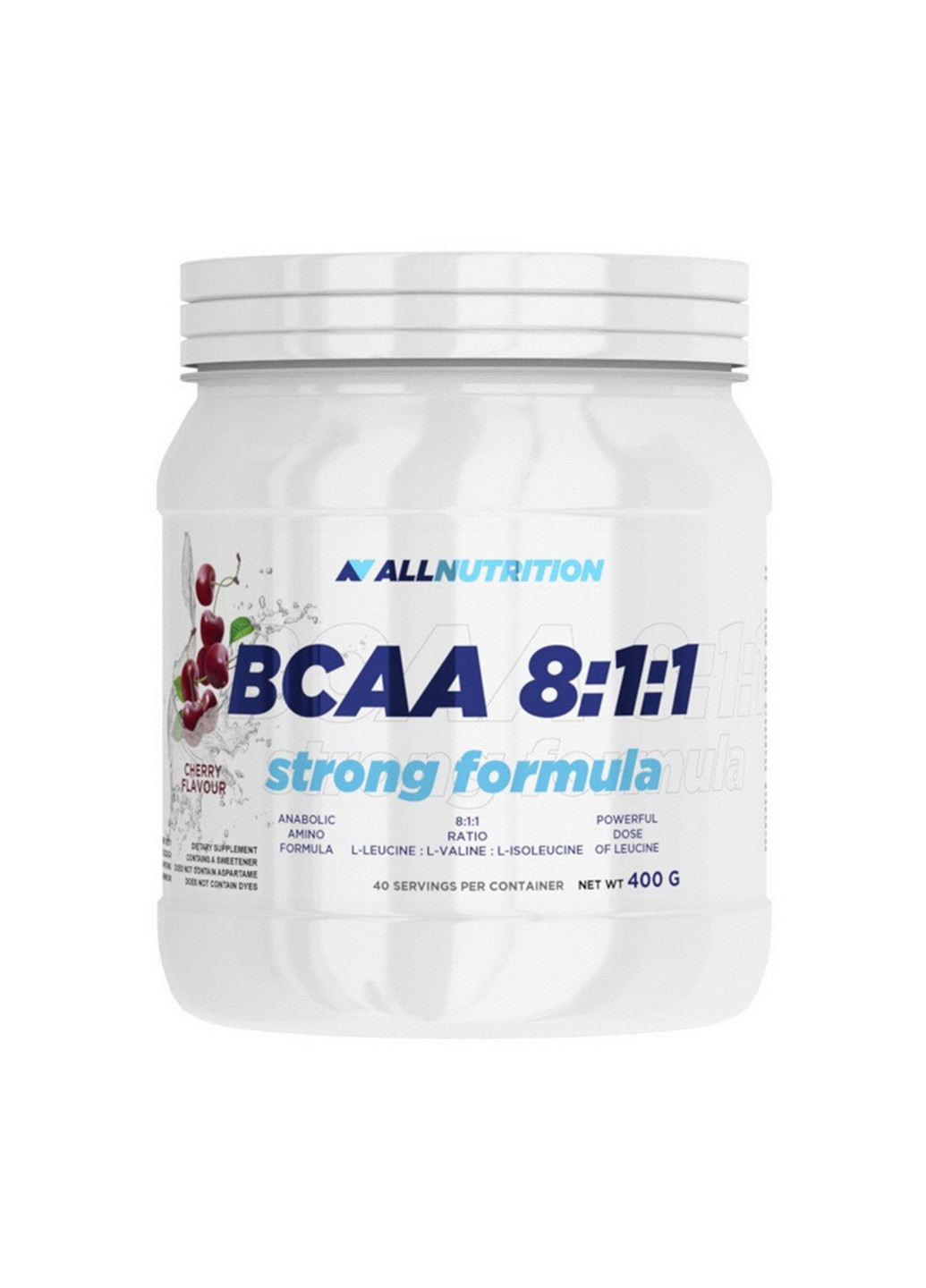 БЦАА BCAA 8: 1: 1 Strong Formula (400 г) алл Нутришн strawberry Allnutrition (255362874)