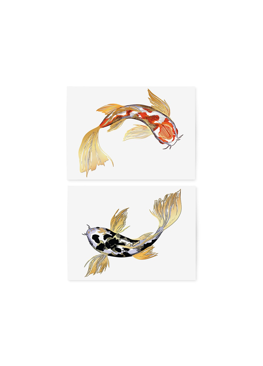 Временные тату "Gold Fish Set" TATTon.me (254255578)