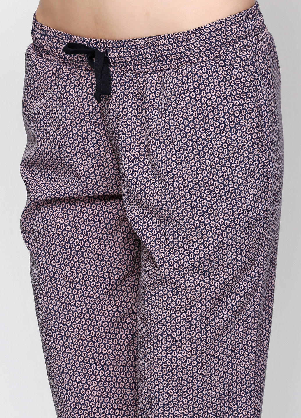 Темно-синие кэжуал летние зауженные брюки Losinelli