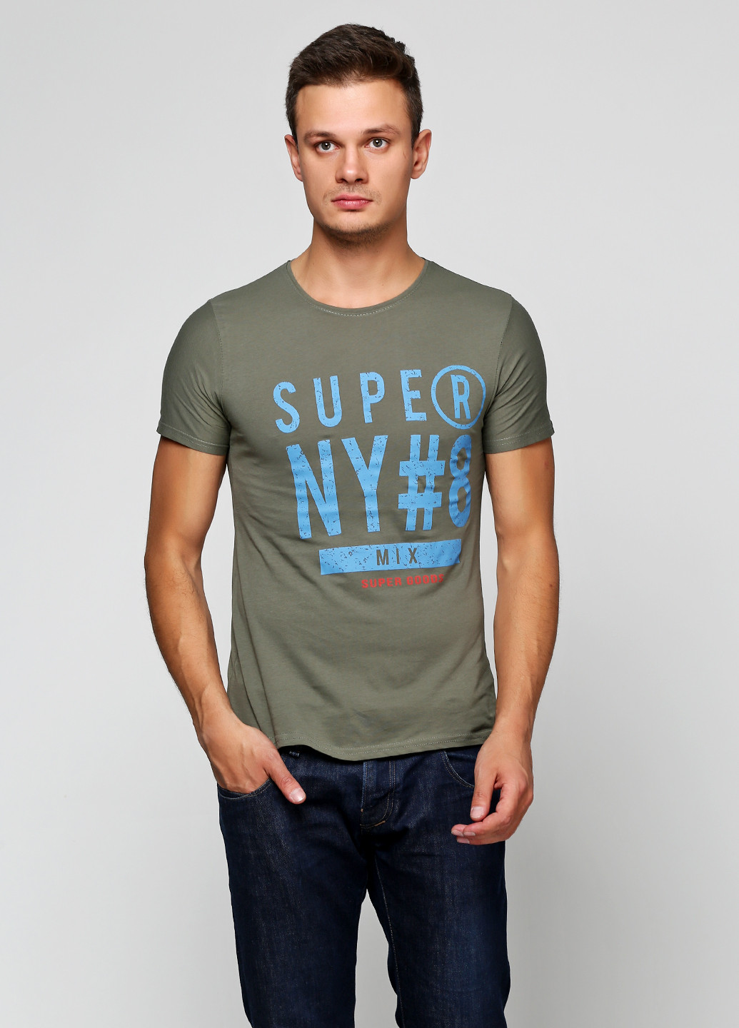 Хаки (оливковая) футболка Bless