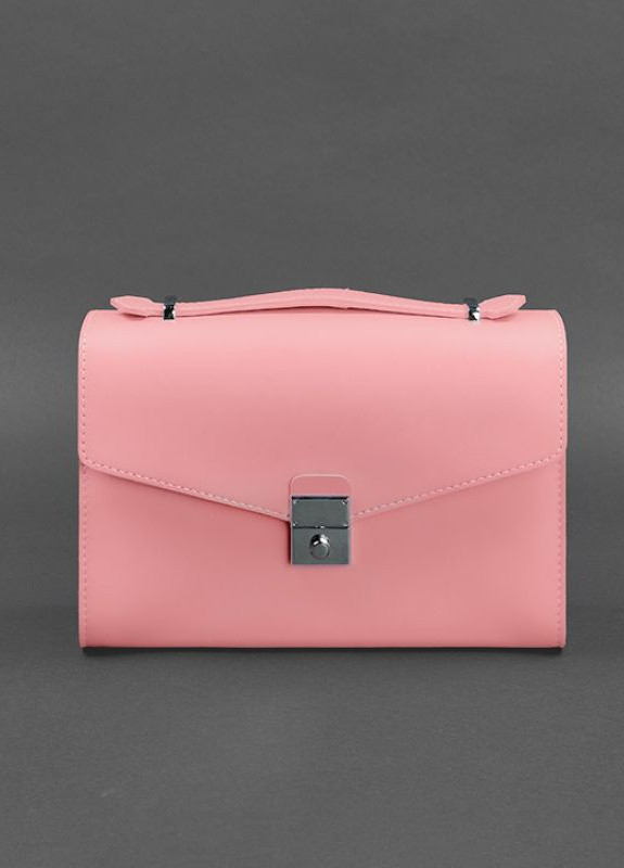 Женская кожаная сумка-кроссбоди Lola розовая BlankNote однотонная розовая кэжуал