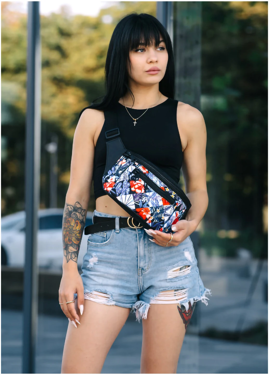 Жіноча поясна cумка бананка Tirso Max 38х17х6 см Sambag (254595037)
