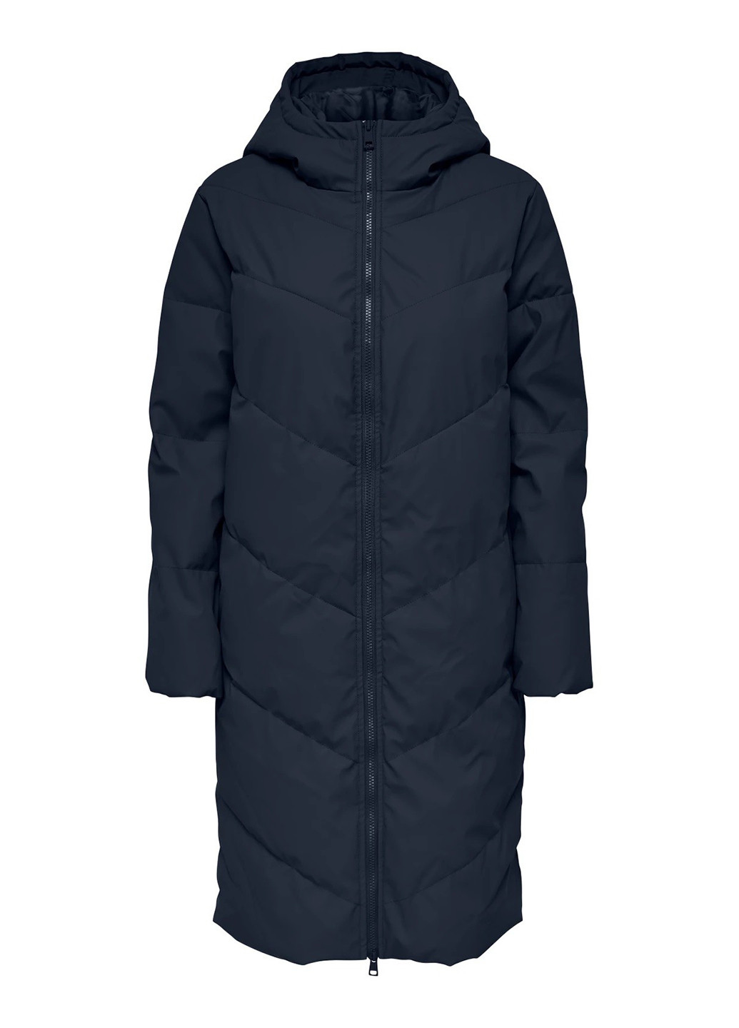 Темно-синяя зимняя куртка куртка-пальто Only