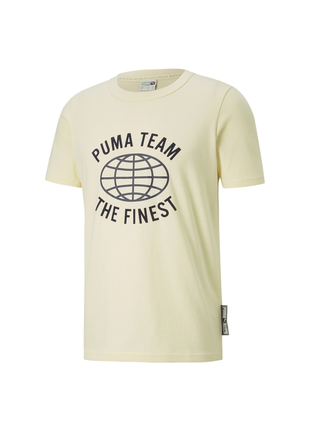 Желтая футболка team men's graphic tee ii Puma