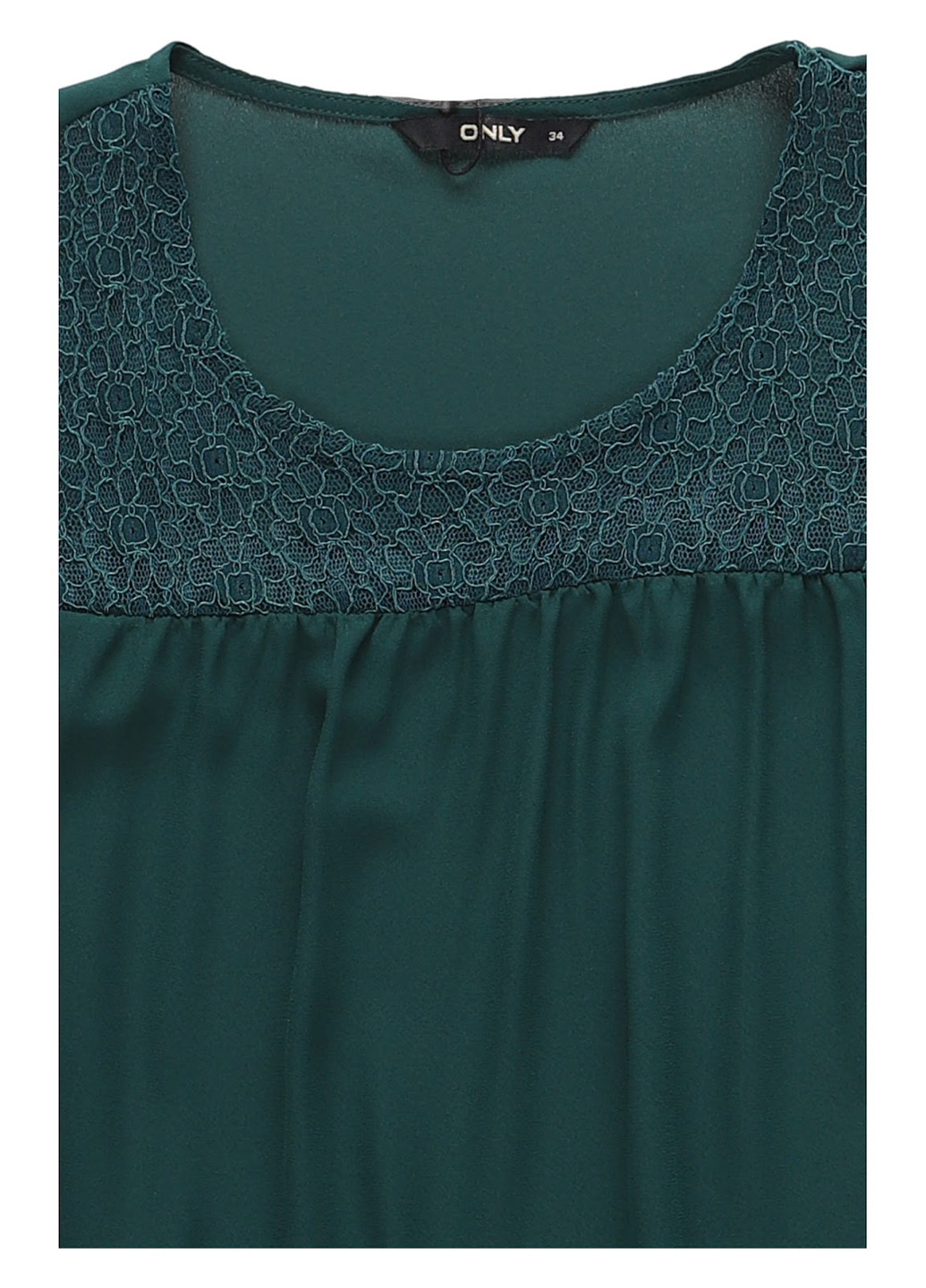 Темно-зелена блуза Only