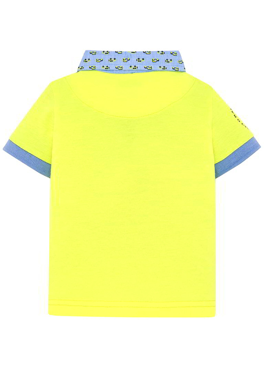 Желтая детская футболка-поло для мальчика Mayoral однотонная