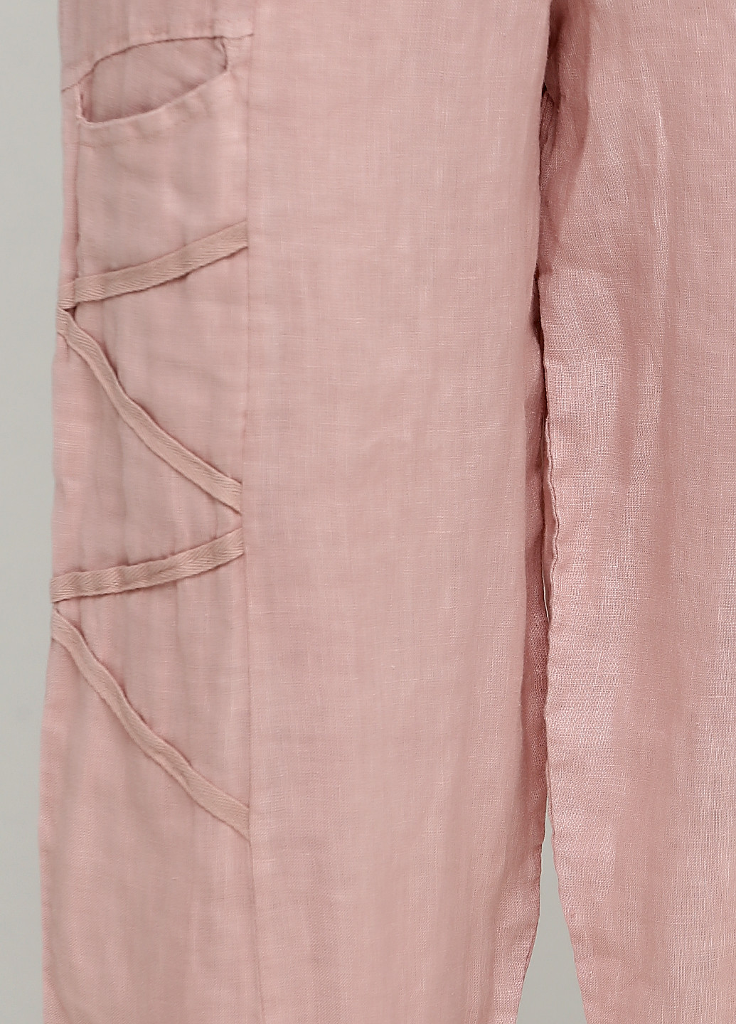 Розовые кэжуал летние зауженные брюки Made in Italy
