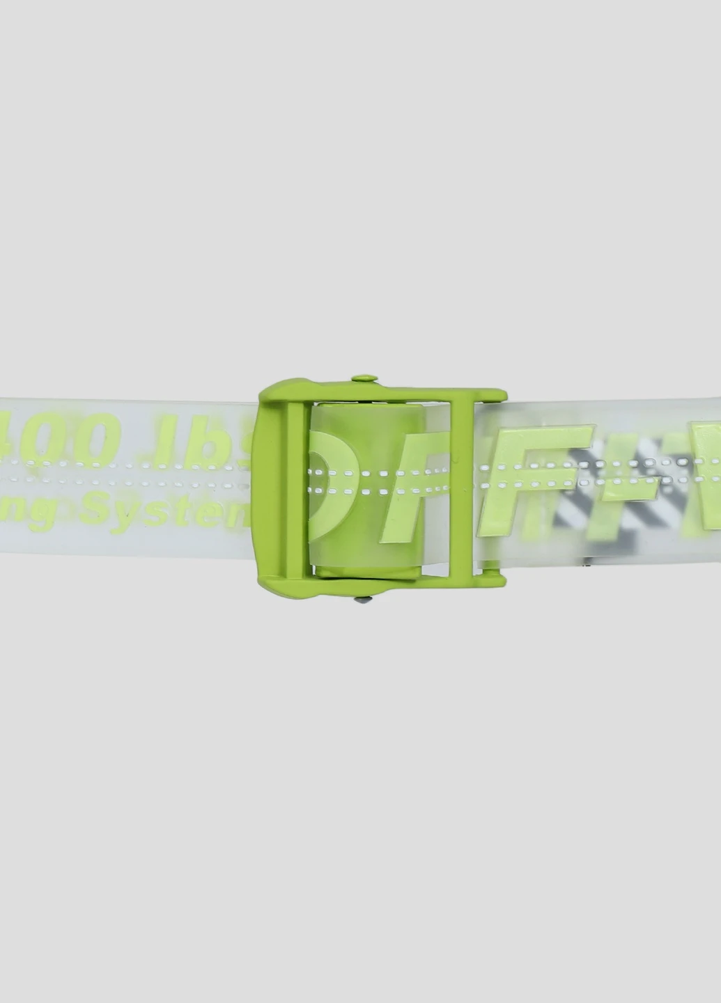 Светло-серый текстильный ремень Off-White (228291385)