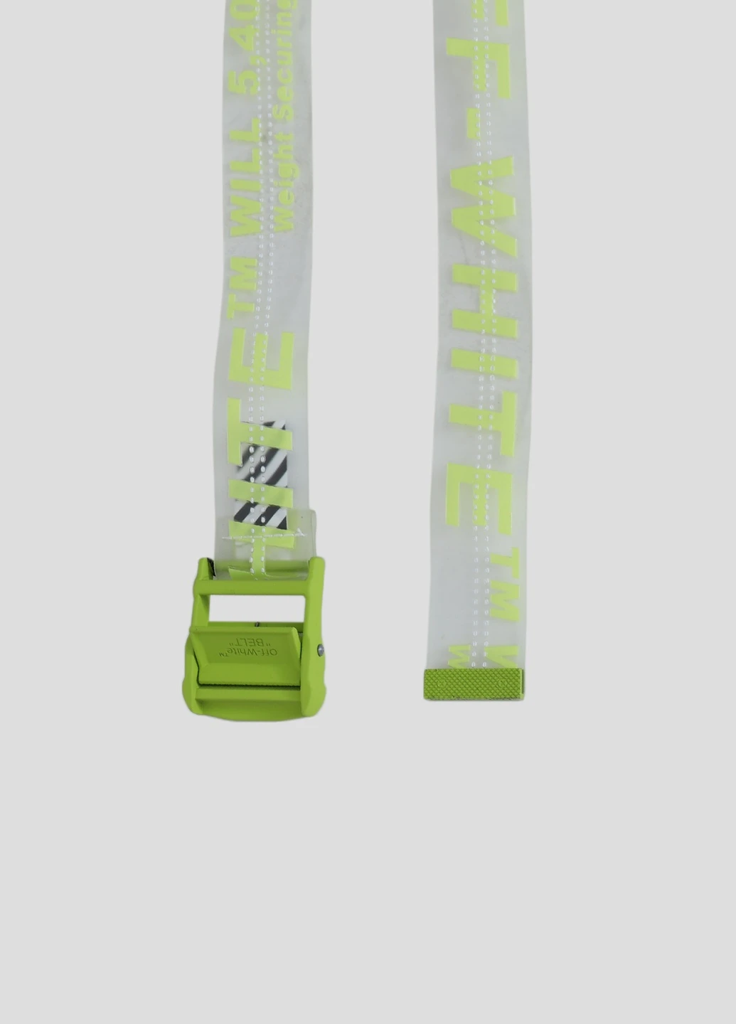 Светло-серый текстильный ремень Off-White (228291385)